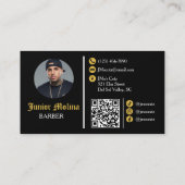 Rookthema | kapper | Barbershop Visitekaartje (Achterkant)