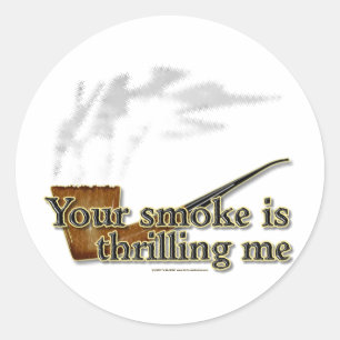 Rooktrillen Ronde Sticker