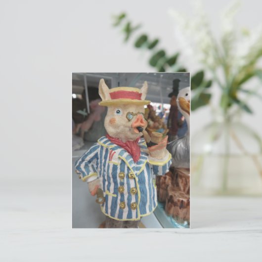 Rookvarkens Briefkaart (Staand voorkant)