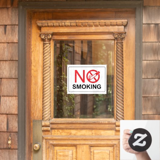 Rookverbod Bord Wit Raamsticker (Huis Deur)