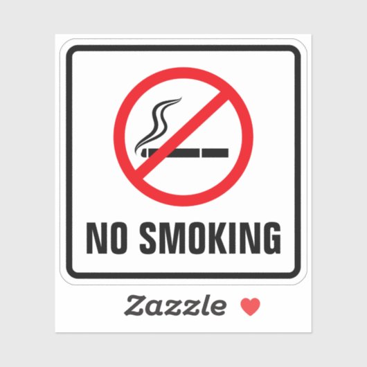 Rookvinyldeca zonder zwarte grens sticker (Vel)