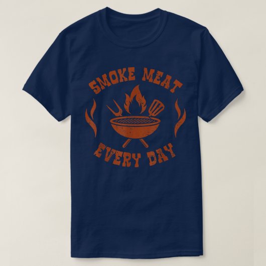 Rookvlees elke dagBbq SmokerFunny Bbq Accessorie T-shirt (Design voorkant)