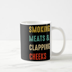 Rookvlees en klappende wangen Grappig BBQ vlees S Koffiemok