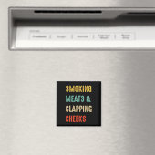 Rookvlees en klappende wangen Grappig BBQ vlees S Magneet (Insitu (Vaatwasser))