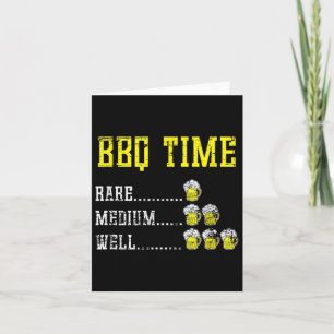 Rookvlees Grappig BBQ Chef Bier Drink Gift Barb Kaart