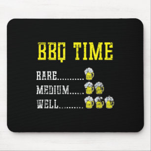 Rookvlees Grappig BBQ Chef Bier Drink Gift Barb Muismat