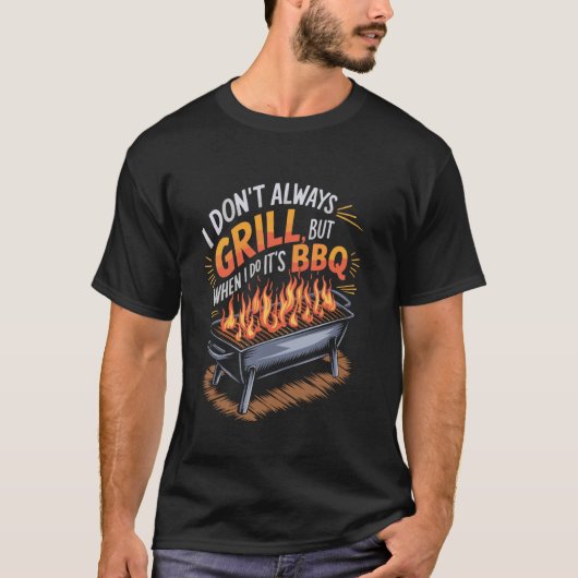 Rookvlees Vader Design Rookoven Funny BBQ Gril T-shirt (Voorkant)