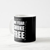 Rookvrij Eén Jaar Jubileum Mok (Voorkant links)