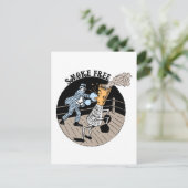 Rookvrij. Slank. Briefkaart (Staand voorkant)