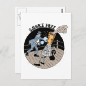 Rookvrij. Slank. Briefkaart (Voorkant / Achterkant)