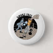 Rookvrij. Slank. Ronde Button 5,7 Cm (Voorkant)