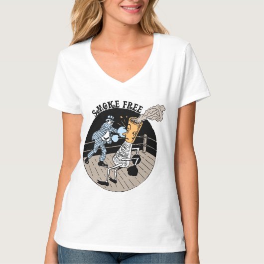 Rookvrij. Slank. T-shirt (Voorkant)