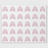 Rookvrije gezonde longen cadeaupapier (Vlak)