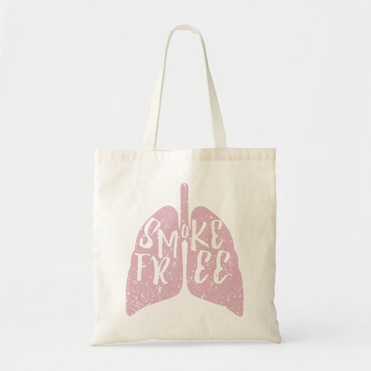 Rookvrije gezonde longen tote bag (Voorkant)