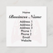 Rookvrije gezonde longen vierkante visitekaartje (Achterkant)