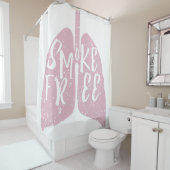 Rookvrije longen douchegordijn (In situ)