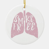 Rookvrije longen keramisch ornament (Voorkant)