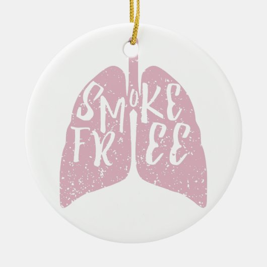 Rookvrije longen keramisch ornament (Voorkant)