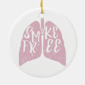 Rookvrije longen keramisch ornament (Achterkant)