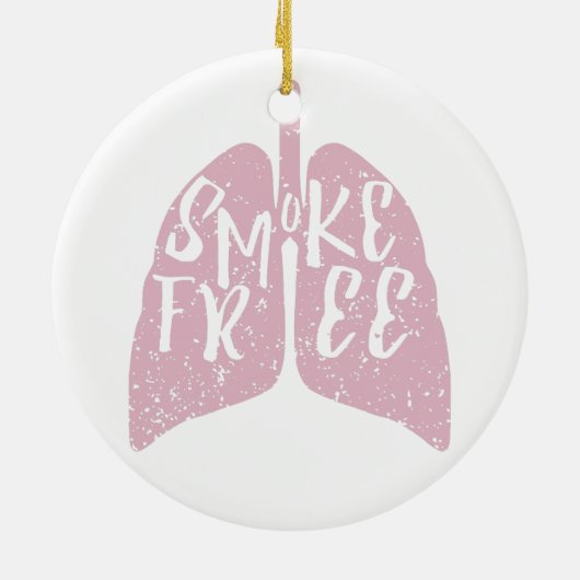 Rookvrije longen keramisch ornament (Achterkant)