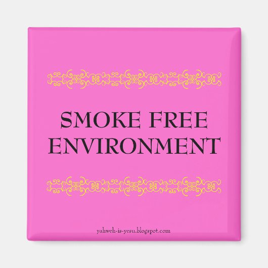 ROOKVRIJE OMGEVING MAGNEET (Voorkant)