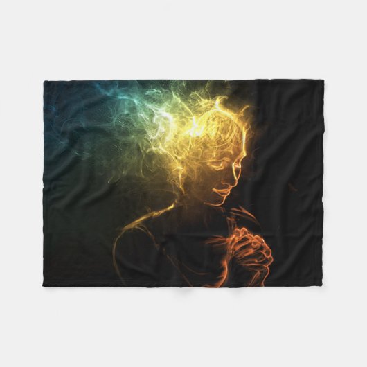 Rookvrouw Fleece Deken (Voorkant (Horizontaal))