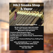 Rookwinkel-reclame voor voorkant aanpassen raamsticker (Vel 2)