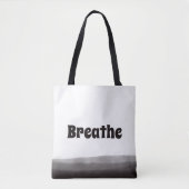 Rookzwart Aquarel Tote Bag (Voorkant)