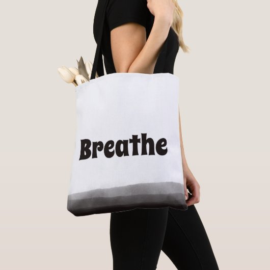 Rookzwart Aquarel Tote Bag (Dichtbij)
