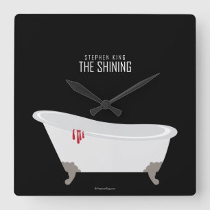 Room 217 Bathtub Vierkante Klok