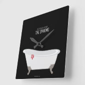 Room 217 Bathtub Vierkante Klok (Hoek)