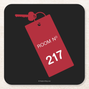 Room 217 Keys Kartonnen Onderzetters
