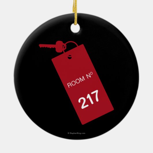 Room 217 Keys Keramisch Ornament (Achterkant)