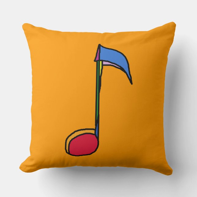 room decor-muziek kussen (Voorkant)