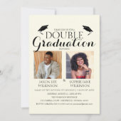 Room Dubbel Afstuderen 2 Foto Afstudeerfeest Kaart (Voorkant)