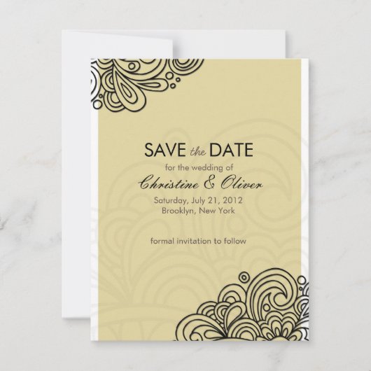 room maken Datum opslaan Save The Date (Voorkant)