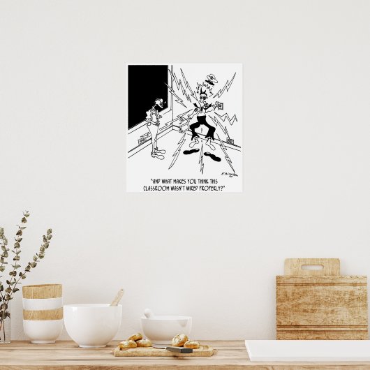 Room Not Wired Properly? Poster (Keuken)