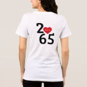 Room Number 256 in  Tri-Blend Shirt (Achterkant)