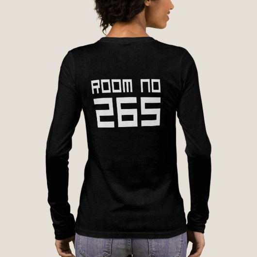 Room Number 256 in  Tri-Blend Shirt (Achterkant)