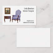 Room Tableau Interieur Design Antieke Visitekaartje (Voorkant / Achterkant)