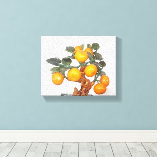 Room vol fruit - Great feng shui - afbeelding Canvas Afdruk (Insitu (Houten vloer))