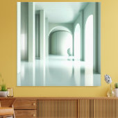 Room with Vertical Structure Wall Canvas Afdruk (Insitu (Woonkamer))