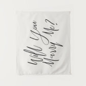 Room zullen jullie trouwen? Trouwaanzoek met Crème Wandkleed (Voorkant)