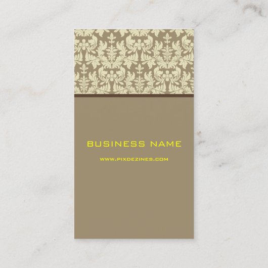 Roombarokdemker/DIY-kleur/ashbruine achtergrond Visitekaartje (Achterkant)