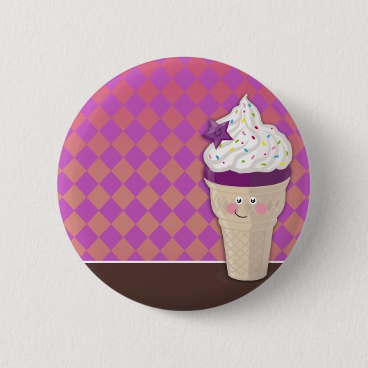roombeestje ronde button 5,7 cm (Voorkant)