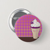 roombeestje ronde button 5,7 cm (Voorkant /achterkant)