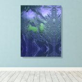 Roomblauw ijs canvas afdruk (Insitu (Houten vloer))