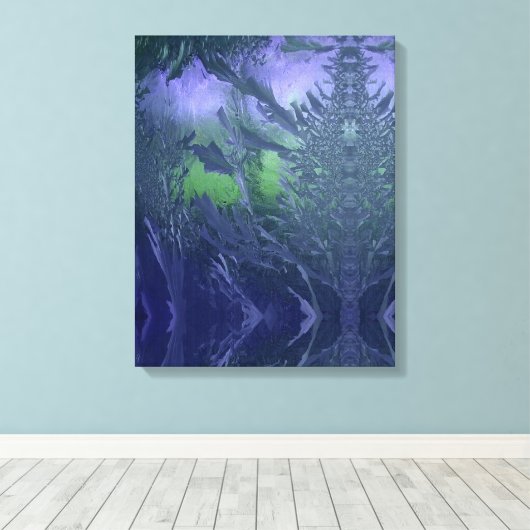 Roomblauw ijs canvas afdruk (Insitu (Houten vloer))