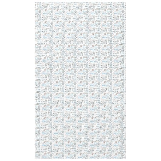 Roomblauwe stralen tafelkleed (Voorkant)