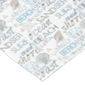 Roomblauwe stralen tafelkleed (Gekanteld)